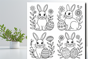 Mandala Easter Bunny Coloring Book, a Seasonal Illustration by Design Zone (Thumbnail 4 of 5)