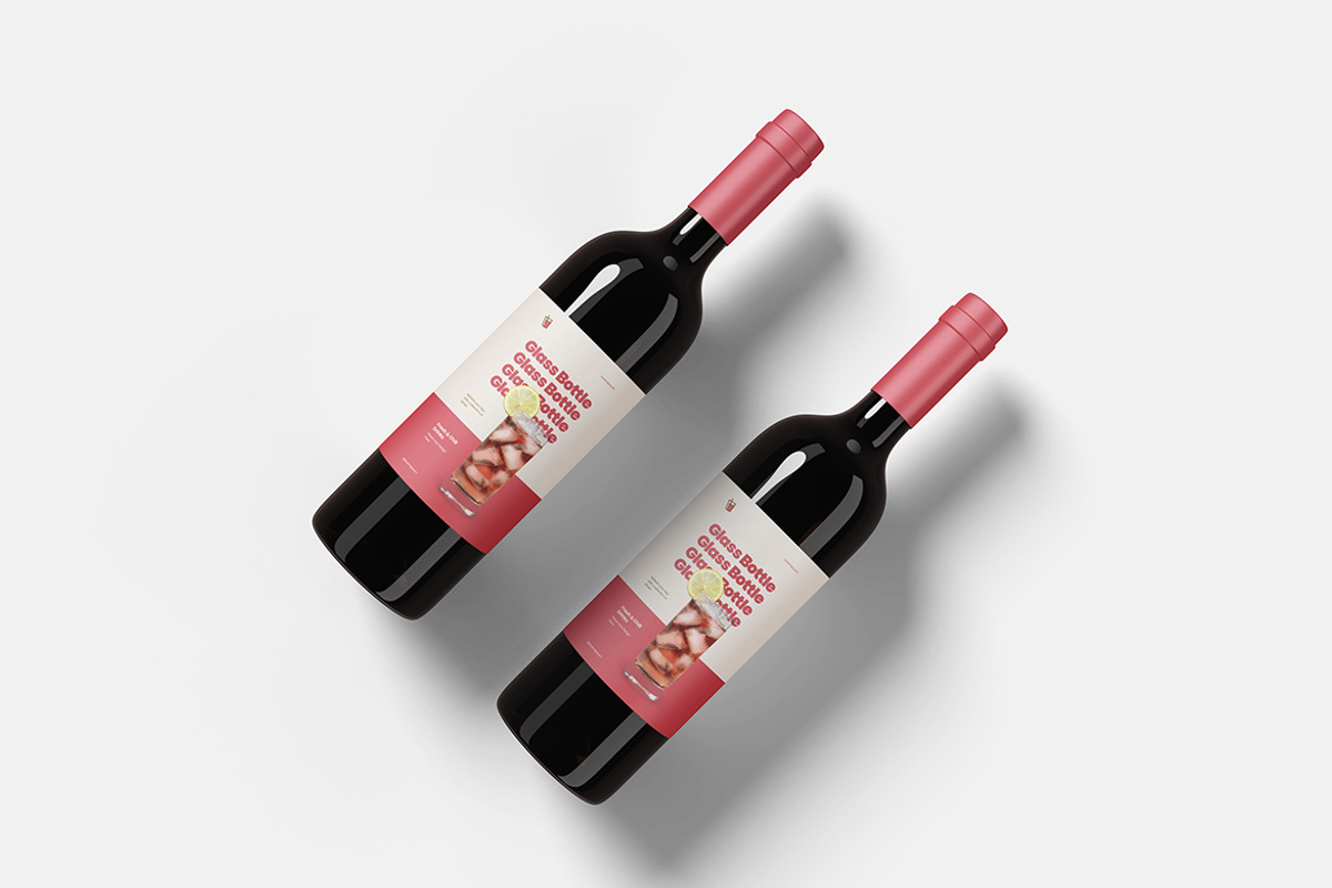 Glass Bottle Mockup, a Product Mockup by bimockup (Photo 3 of 6)