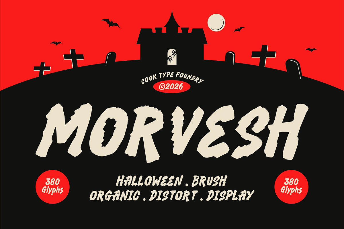 Morvesh, a Blackletter Font by graphicook (Photo 1 of 10)