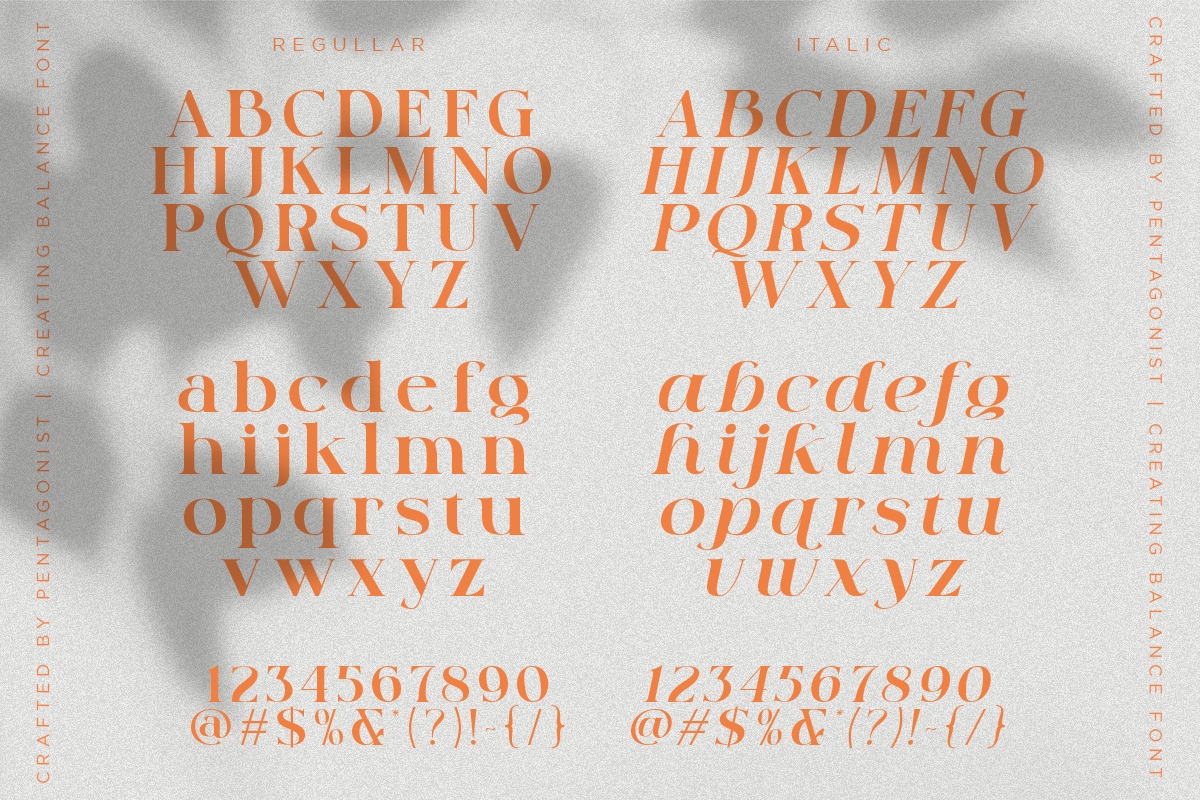 Creating Balance | Modern Serif, a Serif Font by Pentagonistudio (Photo 8 of 11)