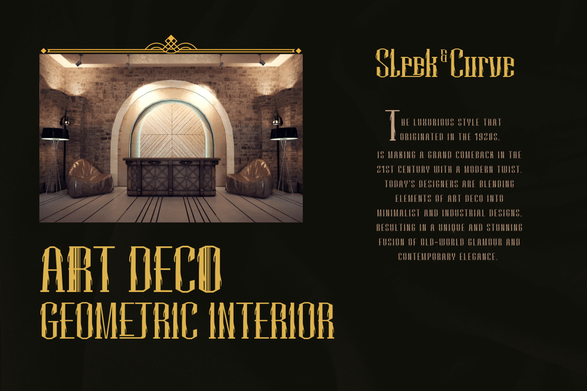 Mihbur | Art Deco Font, a Serif Font by twinstd (Photo 2 of 13)