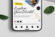 Travel Social Media Post Layout, a Social Media Template by ContestDesign (Thumbnail 3 of 6)