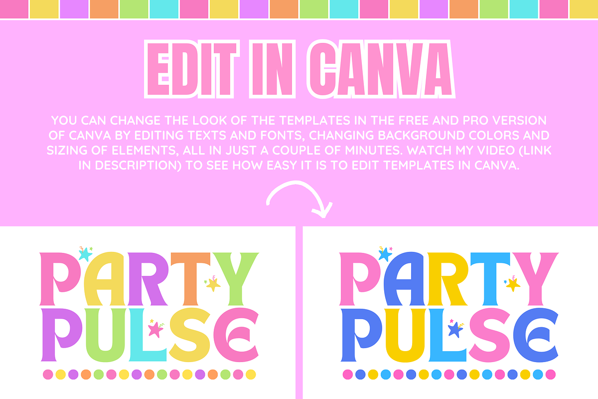 Colorful Logo Template - 3 Versions, a Branding & Logo Template by SunshineStudioBoutique (Photo 3 of 10)