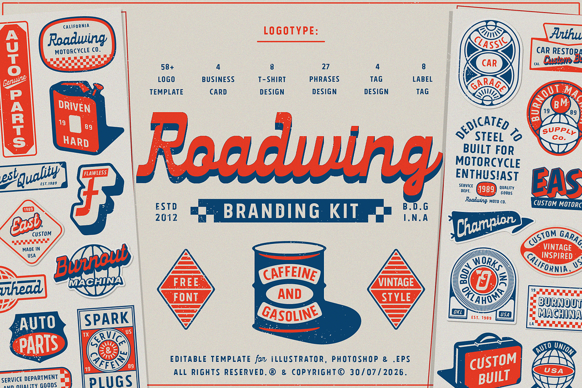 Roadwing Branding Kit, a Branding & Logo Template by Refolve Design (Photo 1 of 25)