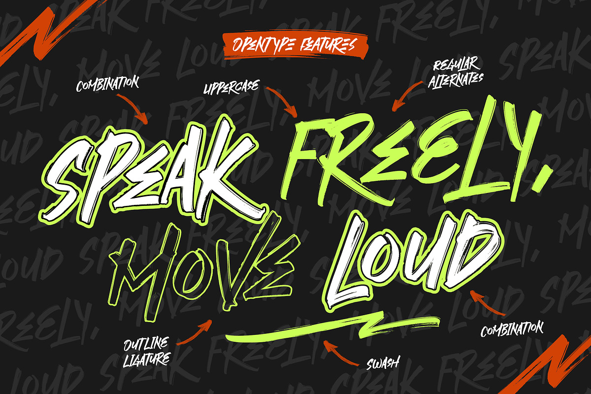 FlickWaver - Freestyle Brush Font, a Font by agnyhasyastudio (Photo 10 of 12)