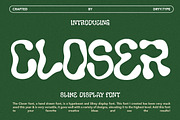 Closer - Display Font, a Symbol Font by Dryy.type (Thumbnail 1 of 7)