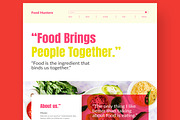 Food Agency Landing Page Layout, an UI Kit Template by CreativeShaper (Thumbnail 2 of 6)