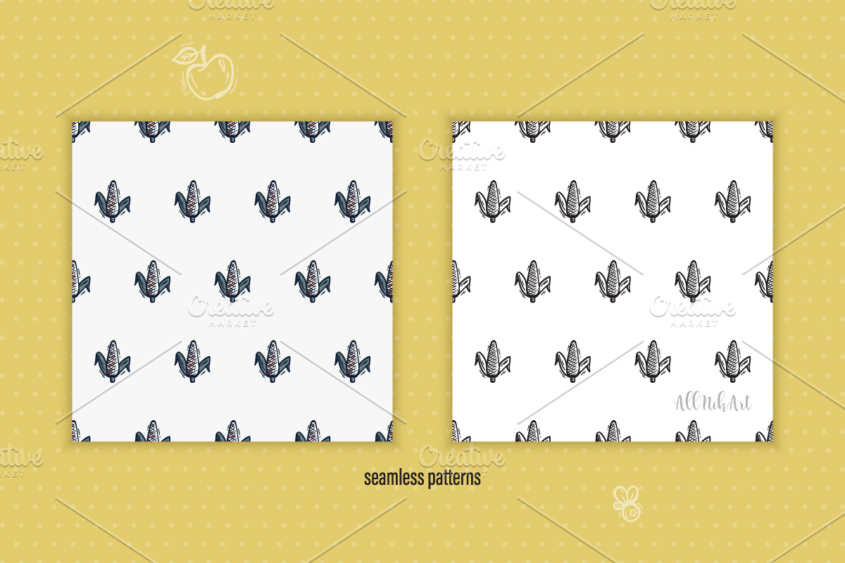 Thanksgiving Day, Fall Patterns, a Pattern Graphic by AllNikArt (Photo 9 of 13)
