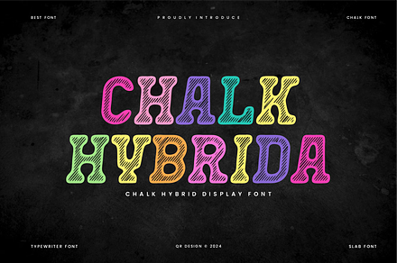 Chalk Hybrida Font, a Slab Serif Font by QR Design Studio