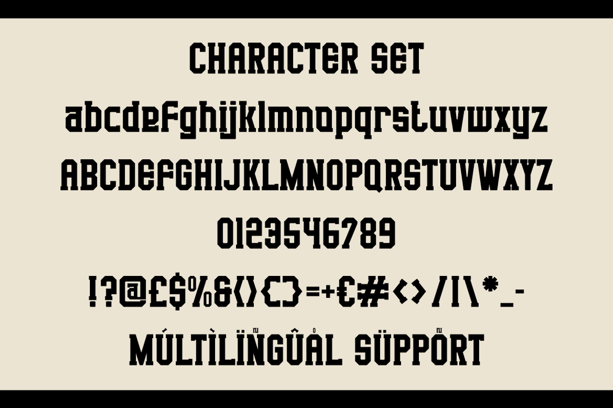 Rust Barrel Slab Industrial Typeface, a Slab Serif Font by PutraCetol Studio (Photo 5 of 5)