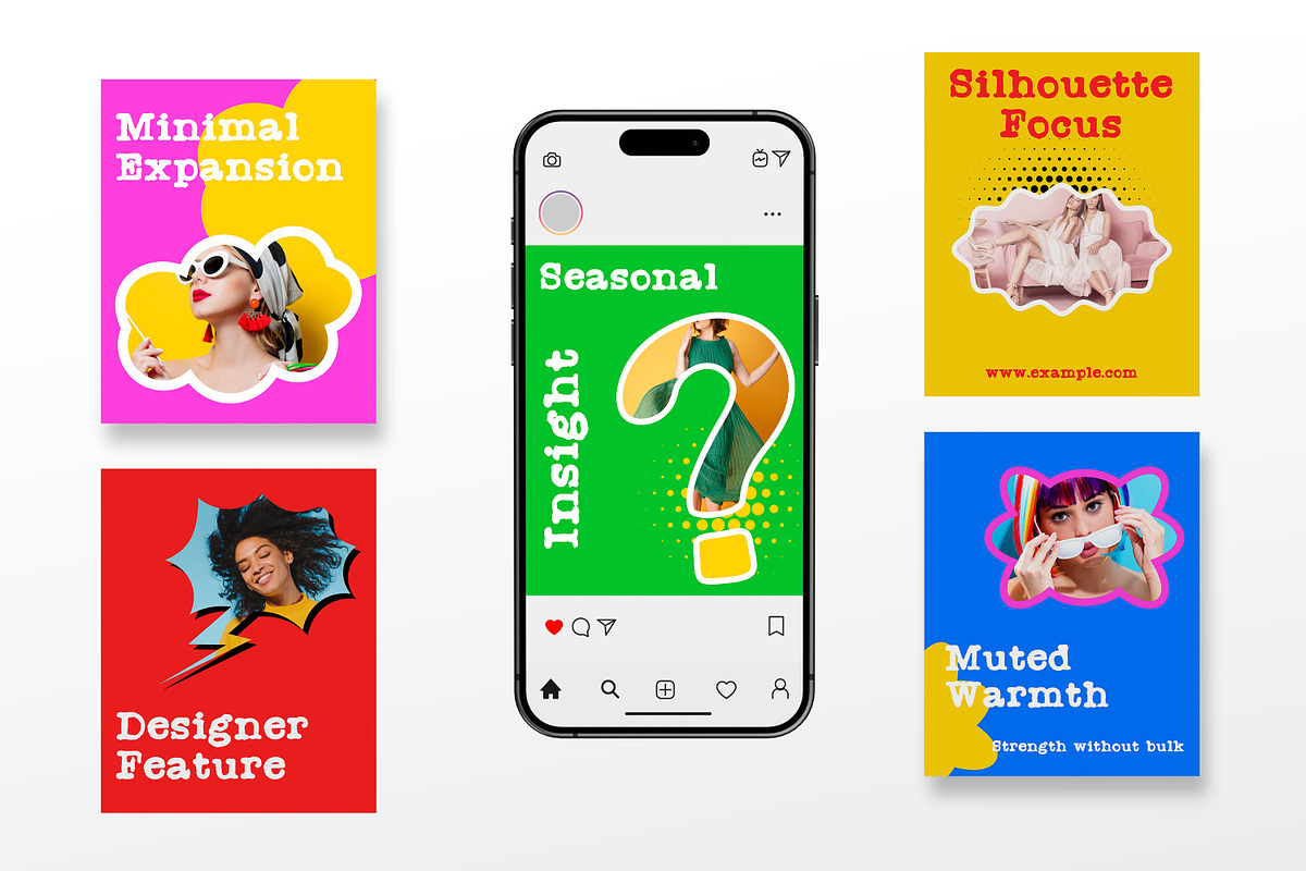 POP-ART Instagram Social Media Kit, a Social Media Template by Artisan Vibes (Photo 3 of 7)