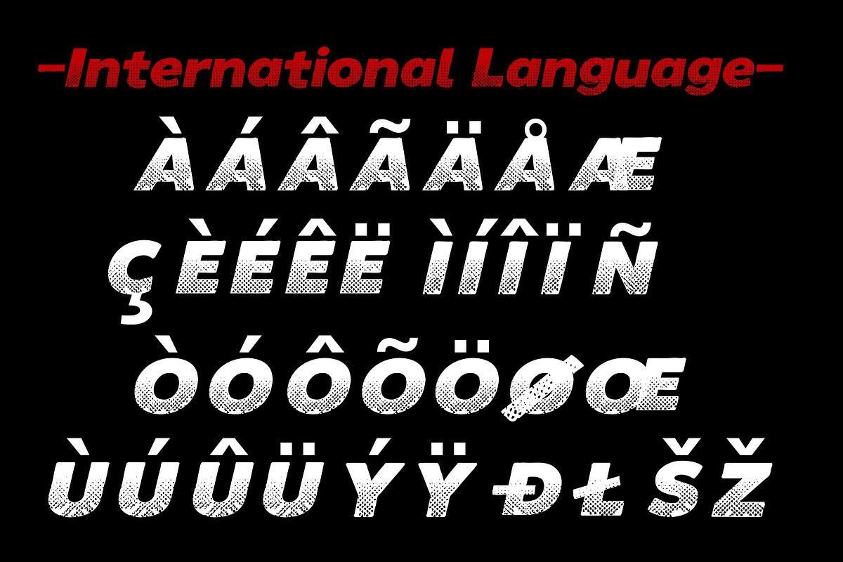 Halftone Retro Font, a Sans Serif Font by Art StoreID (Photo 7 of 14)