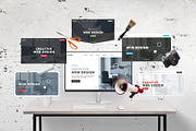 Web Design Tools Mockup, a Device Mockup by RSplaneta (Thumbnail 1 of 2)