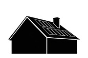 Solar Powered Home Silhouette Set, a Graphic by Designer_Momina (Thumbnail 4 of 14)