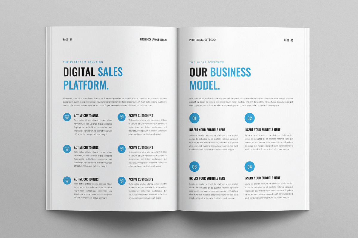 Pitch Deck Layout Design Template, a Brochure Template by TemplatesForest