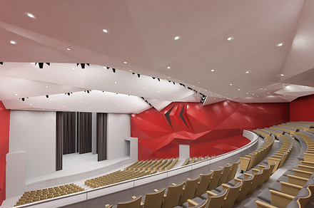 Theater Interior 1200 seats, an Architecture 3D Model by monogroup