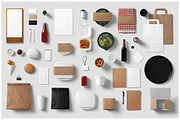 Burger Bar Stationery Mock-Up, a Product Mockup by forgraphic™ (Thumbnail 1 of 5)