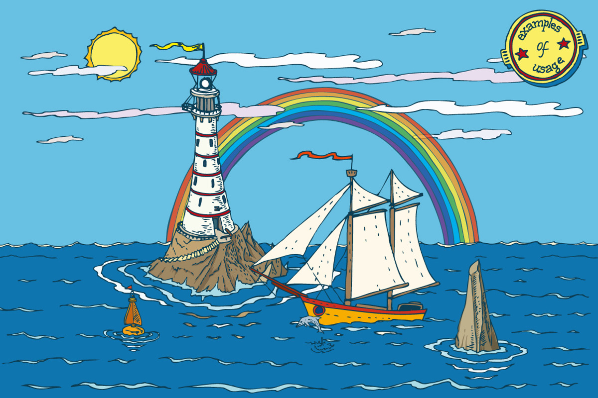 Tropical Paradise Constructor Kit, an Illustration by DeepFuze (Photo 3 of 5)