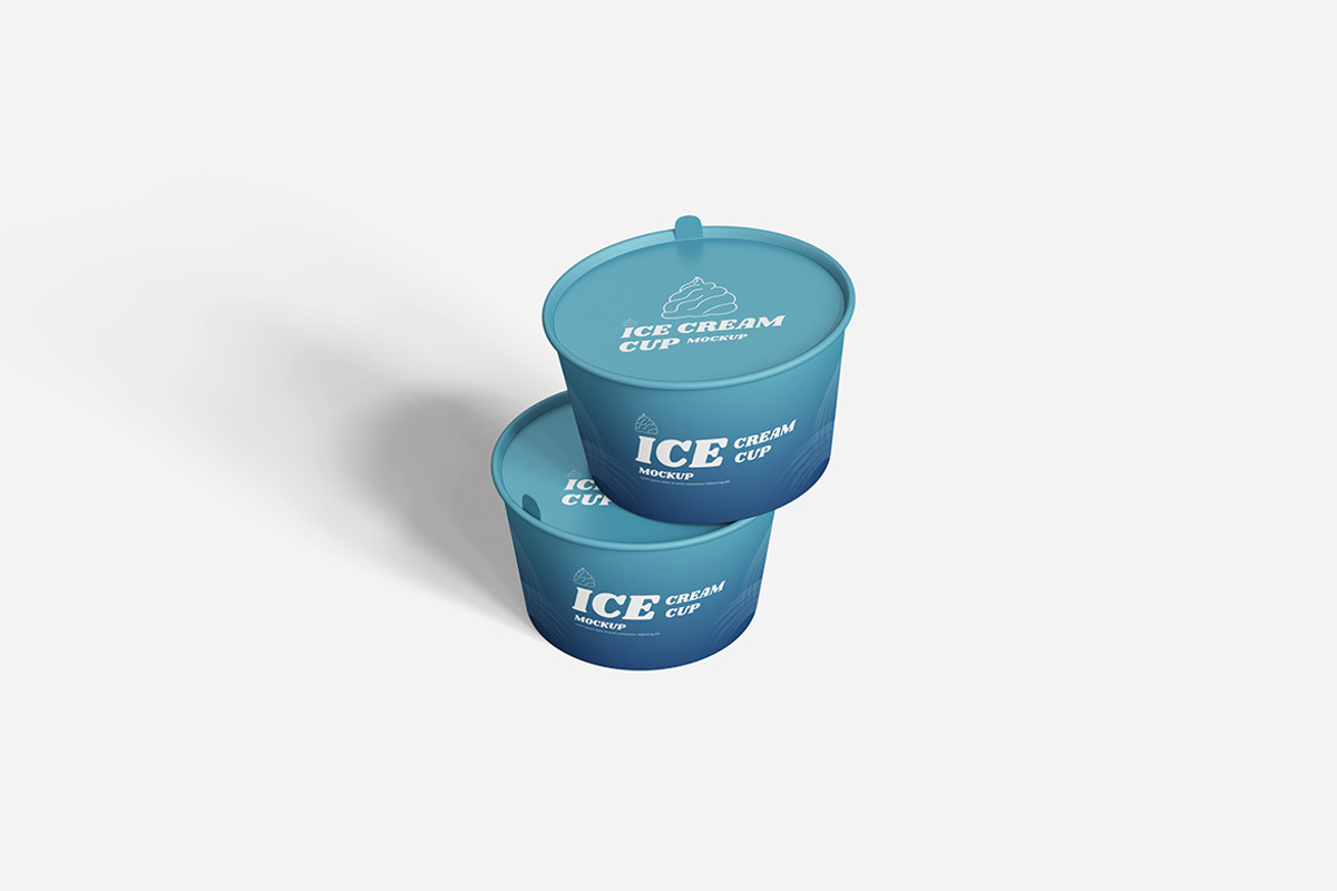Ice Cream Cup Mockup, a Product Mockup by bimockup (Photo 3 of 6)