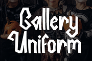 Gallery Uniform | Script Font, a Handwritten Font by Scratchones (Thumbnail 1 of 9)