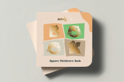 Square Children's Book Mockup, a Books & Magazine Mockup by DesignRushMarket (Thumbnail 4 of 10)