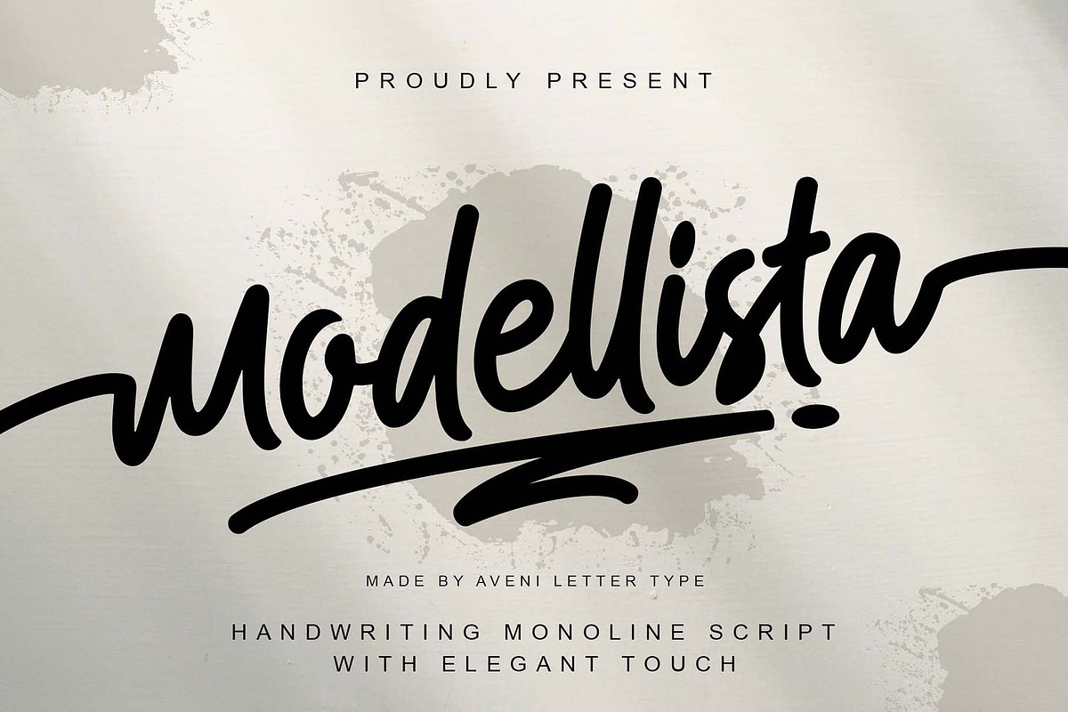 Modellista | Handwriting Font, a Handwritten Font by Aveni Letter Type (Photo 1 of 15)