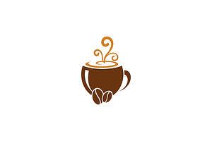 Coffee Cup Logo Vector Design