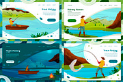 Summer Fishing Illustrations Set, an Animal Illustration by Tashal (Thumbnail 3 of 5)