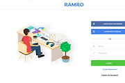 Ramro Web UI Kit - Login/Signups, an UI Kit Template by Danfe Designs (Thumbnail 8 of 11)