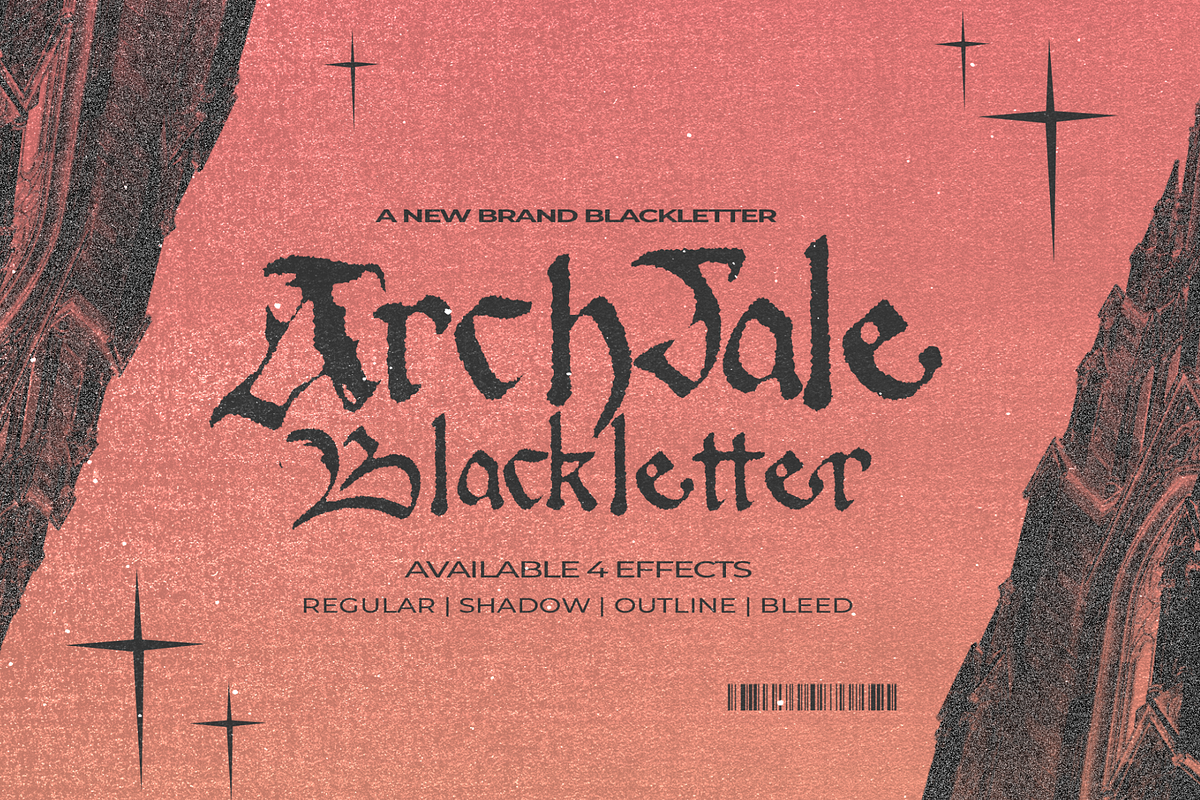 Archdale Blackletter: Vintage Bold, a Blackletter Font by Mofr 24 (Photo 1 of 8)