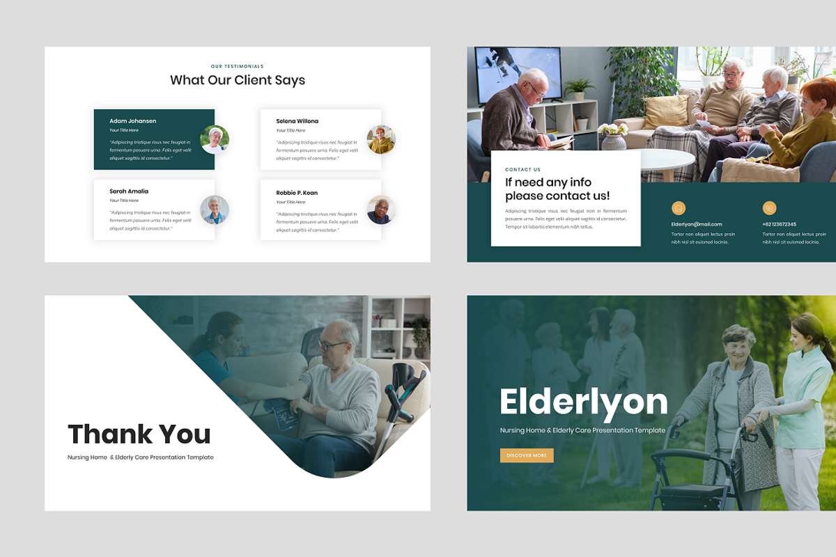 Nursing & Elderly Care PowerPoint, a Presentation Template by Biwarastudio (Photo 4 of 5)
