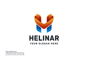 Letter H Gradient Initial Logo, a Branding & Logo Template by yuanesei