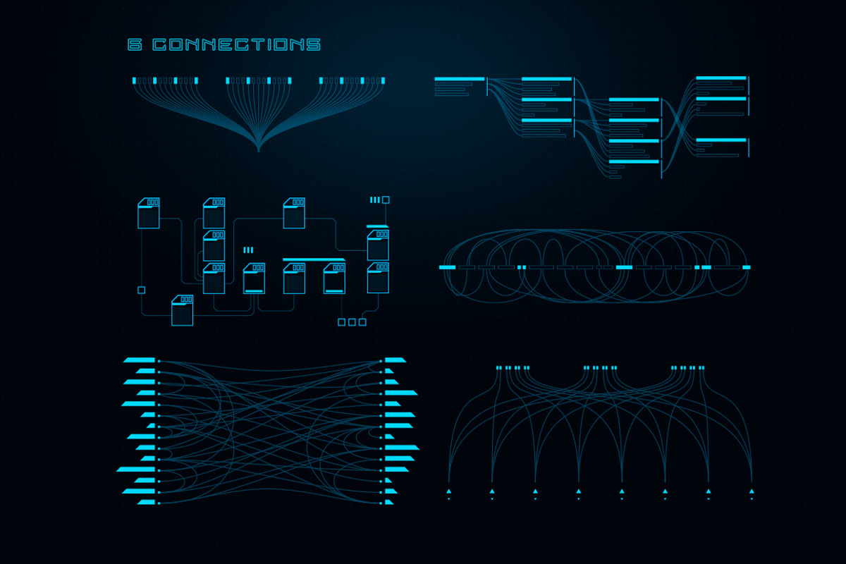 Sci Fi UI Elements, an Object Illustration by Olga Ryzychenko (Photo 6 of 7)