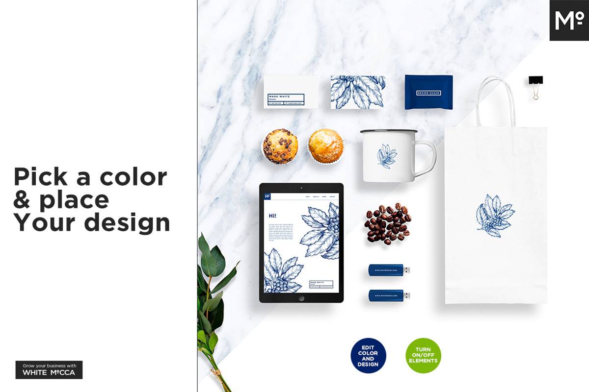 Coffee Shop Identity Mock-ups Set, a Cups & Container Mockup by Mocca Mockups Store (Photo 6 of 10)