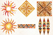 Indigenous Tribal Motifs Clipart Bun, an Illustration by DreamCafeArt (Thumbnail 3 of 7)