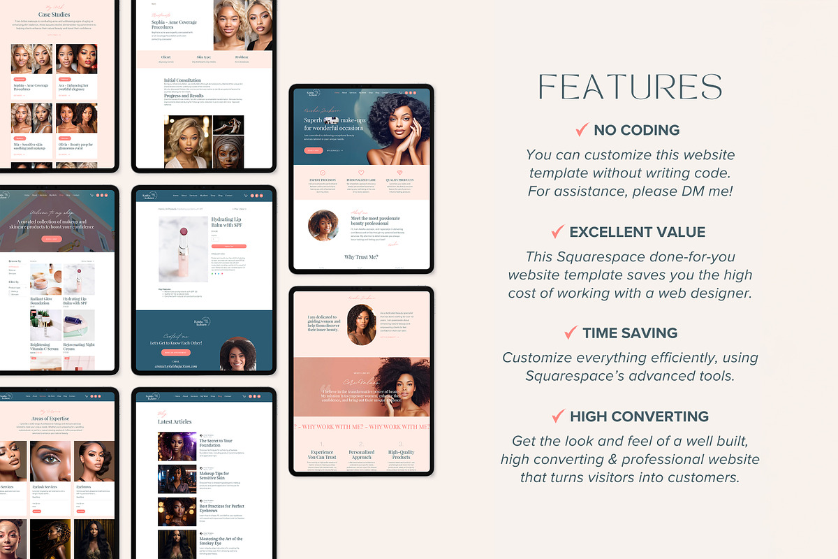 Beauty Squarespace Template preview 8