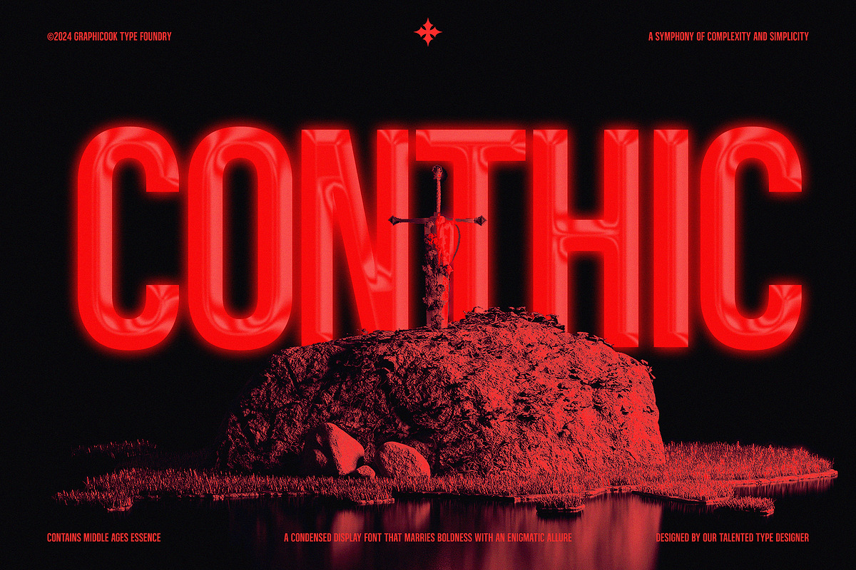 Conthic, a Sans Serif Font by graphicook (Photo 1 of 10)