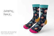 Mid Calf Unisex Socks Mockups, a Household Mockup by mock-ups (Thumbnail 8 of 13)