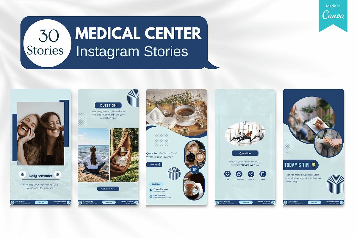 230 Medical Center Canva Templates, a Social Media Template by Viral Content Design (Photo 9 of 13)