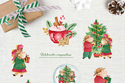 Cute cows. Watercolor Christmas set, an Object Graphic by JuliaBadeeva (Thumbnail 2 of 8)