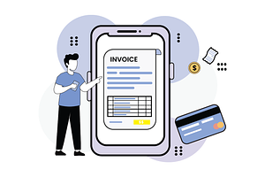 Mobile Payment Flat Vector Art, a Finance Illustration by microtasker