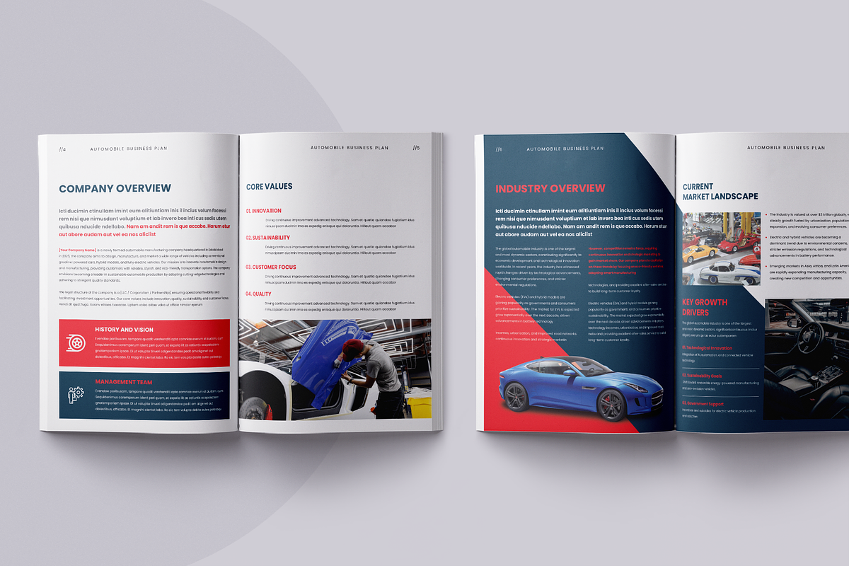 Automobile Business Plan | Canva preview 6