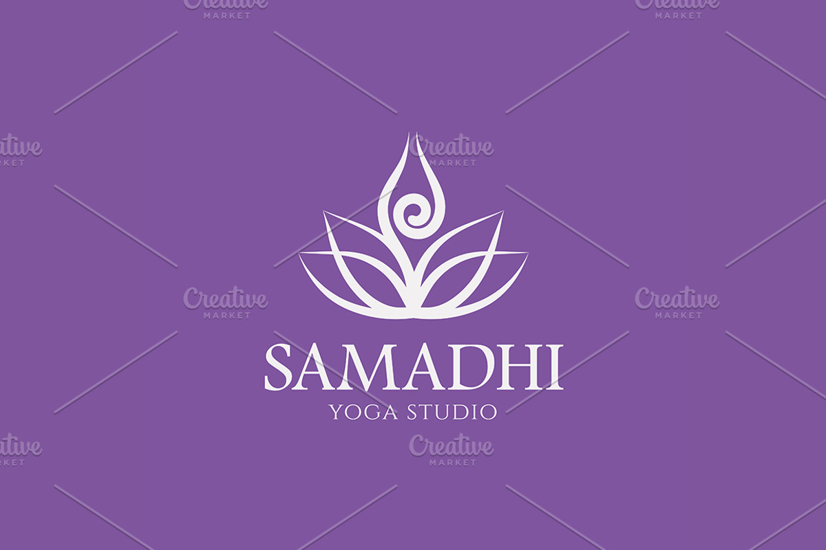Samadhi Yoga Studio Logo, a Branding & Logo Template by tetiana.svirska (Photo 3 of 3)