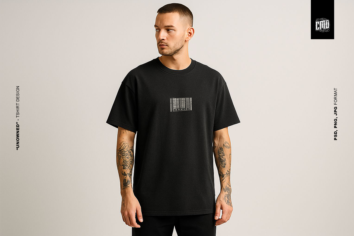 UNOWNED - Streetwear T-Shirt Design, an Object Graphic by Cmd Project (Photo 10 of 11)