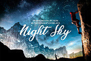 Night Sky Photoshop Overlays