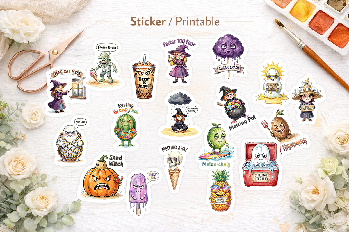 Sarcastic Summerween Sublimation, an Illustration by Artnoy (Photo 7 of 8)