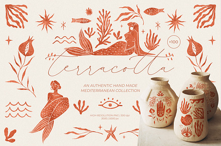 Terracotta illustration collection