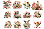 Watercolor Spring Clipart, an Illustration by DreamArtGraphic (Thumbnail 4 of 4)