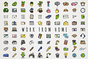 Work From Home Icons Clipart Set, an Icon by Lemonade Pixel (Thumbnail 1 of 7)