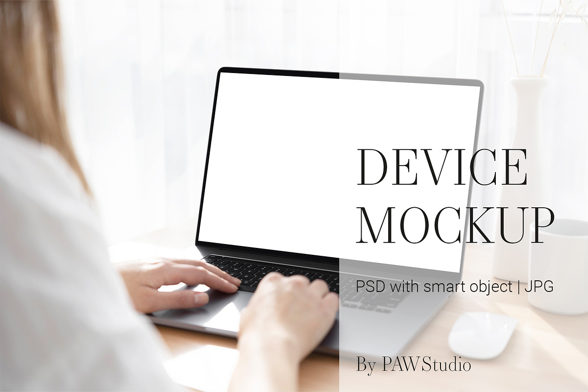 Device Mockup Laptop MacBook, a Books & Magazine Mockup by PawMockups (Photo 1 of 9)